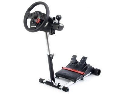 Stojan na kolesá Pro Driving Force GT/PRO/EX/FX Deluxe V2 držiak volantu / čierny / POŠKODENÝ OBAL