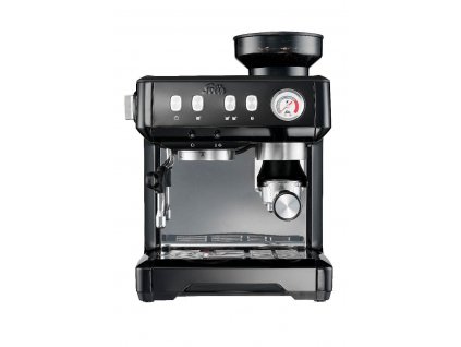 Pákový kávovar so zabudovaným mlynčekom na kávu Solis Grind &amp; Infuse Compact / 15 bar / 1600 W / 2,5 l / čierna / ZÁNOVNÉ