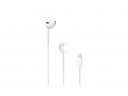 Originálne slúchadlá Apple EarPods Lightning (MMTN2ZM/A) / biele / POŠKODENÝ OBAL