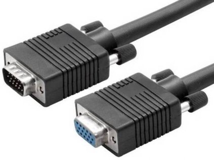 Predlžovací kábel AQ s konektormi VGA / VGA / F/M / 5 m / ROZBALENÉ