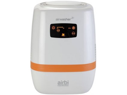 Airbi AIRWASHER čistička vzduchu / pre miestnosti do 45 m² / biela / oranžová / ZÁNOVNÉ