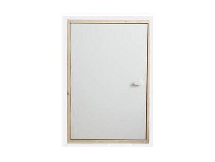 Stenové dvere s tepelnou izoláciou DOLLE / 100 x 70 x 11,5 cm / U 0,65 W/m²C / smrek / biela / ZÁNOVNÉ