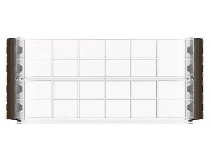 Rastový modul ERGO Garantia Quadro S 645112 / pre vyvýšené záhony / 60 x 25 cm / plast / priehľadný