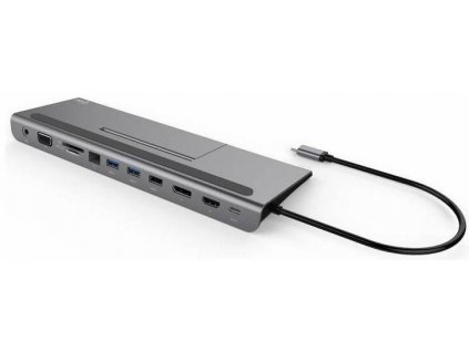 i-tec USB-C kovová nízkoprofilová 4K dokovacia stanica s tromi displejmi + Power Delivery 85 W / POŠKODENÝ OBAL