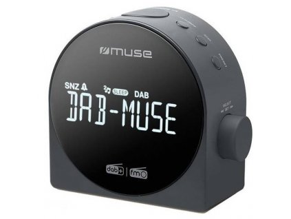 Rádiobudík MUSE M-185 CDB / DAB+/FM tuner / čierny / sivý / POŠKODENÝ OBAL