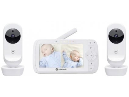 Detský monitor s kamerou Motorola VM 35-2 / 2,4 GHz / dosah 300 m / biely / ROZBALENÉ