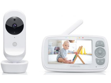 Motorola Ease 34 baby monitor / 4,3" (10,9 cm) / dosah až 300 m / biela / ROZBALENÉ