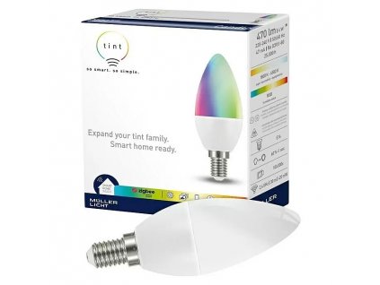 SMART LED žiarovka E14 Müller-Licht Tint / 6 W / 470 lm / viacfarebná