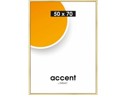 Plastový rám na obraz Accent by Nielsen Colorado / 50 x 70 cm / zlatý / 2. AKOSŤ