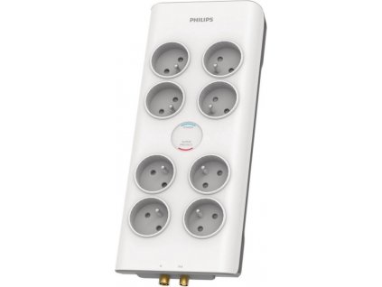Predlžovací kábel Philips SPN7081WA/19 / 230 V / koaxiálne pripojenie / 2 m / biely
