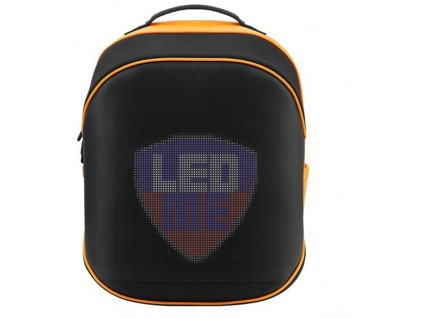 Batoh na notebook Prestigio LEDMe / s LED displejom / 25 l / čierna/oranžová / ROZBALENÉ