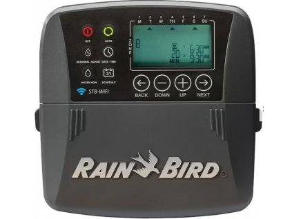 Riadiaca jednotka Rain Bird ST8I-INTL / 8 zón / batériové napájanie / WiFi / čierna