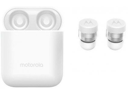 Bezdrôtové slúchadlá Motorola Vervebuds 120 TWS / výdrž až 15 h / biele / ROZBALENÉ