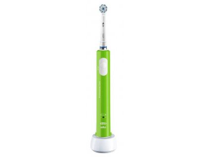 Detská elektrická zubná kefka Oral-B Junior 6+ / 3D rotačná oscilačná / časovač / senzor tlaku / zelená / ZÁNOVNÉ