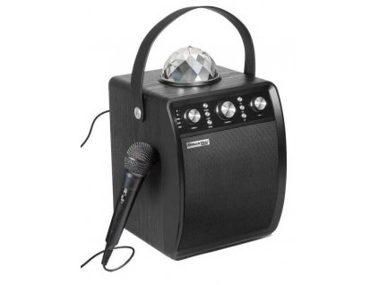 Technaxx MusicMan Disco BT-X53 párty reproduktor / 30 W / Bluetooth / FM / USB / LED podsvietený predný panel s detekciou zvuku / čierny / ZÁNOVNÉ