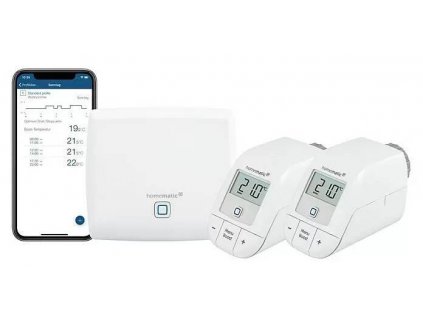 Homematic IP HmIP-SK16-2 / 1 prístupový bod / 2 radiátorové termostaty basic / biela