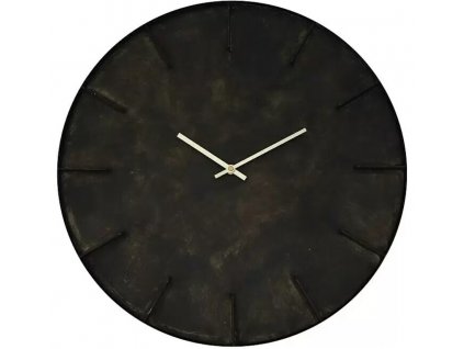 Okrúhle nástenné hodiny Anras / ⌀ 50 cm / čierne