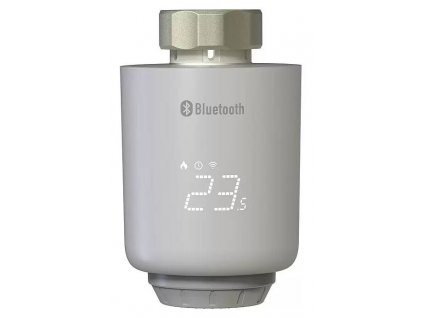 Inteligentný radiátorový termostat / LED displej / 3x Mignon AA / 0 °C až +50 °C / IP20 / plast / 1,5 V / biela