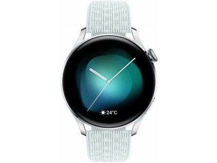 Huawei Watch 3 Classic Nylon 55026994 / 46 mm / 16 GB / GPS / puzdro z nehrdzavejúcej ocele a modrý remienok / sivá / 2. AKOSŤ