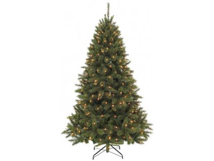 Vianočný stromček Triumph Tree s integrovaným osvetlením / 184 LED / jedľa / 185 cm / PVC/PE / zelená / ZÁNOVNÉ