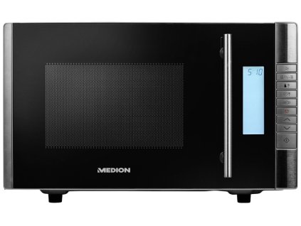 Mikrovlnná rúra 2v1 Medion MD 14482 / 800/1000 W / 20 l / nerezová oceľ/čierna / ZÁNOVNÉ