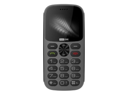 Mobilný telefón MaxCom MM471 / 2,2" displej / 160 x 128 px / 2 Mpx / sivá / ROZBALENÉ