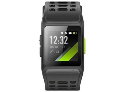 Fitness náramok Umax U-Band P1 GPS / 1,3" (3,3 cm) / 240 × 240 px / Bluetooth 4.0 / 250 mAh / čierna / ZÁNOVNÉ