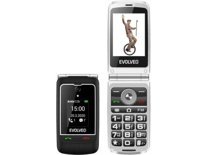 Evolveo EasyPhone FG mobilný telefón + nabíjací stojan / 2,8" / Dual SIM / Bluetooth / čierny / ROZBALENÉ