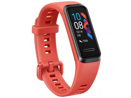 Fitness náramok Huawei Band 4 / 91 mAh / Bluetooth 4.2 / 0,96" (2,4 cm) TFT displej / červená / ROZBALENÉ