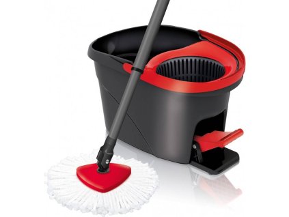 Kompletná sada Vileda Wring and Clean Mop 4031912 / 55-130 cm / mikrovlákno / rotačný / sivý/červený / ZÁNOVNÉ