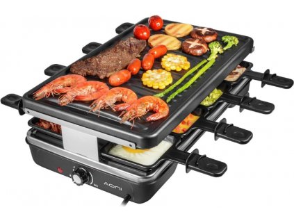 Elektrický stolný raclette gril Aoni BC-08JB1200 / 1200 W / čierny / ZÁNOVNÉ