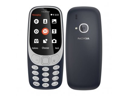 Mobilný telefón Nokia 3310 (2017) Dual SIM / 2,4" (6,1 cm) / 16 MB / 2 Mpx / modrý / ROZBALENÉ