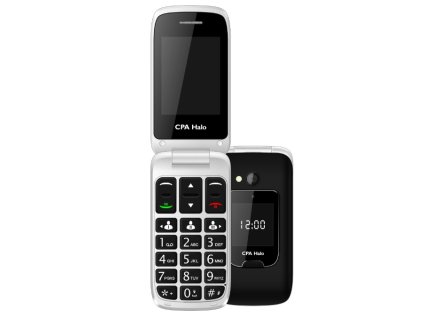 Mobilný telefón CPA Halo 15 Senior (TELMY1015BK) + nabíjací stojan / 800 mAh / 240 × 320 px / 2,4" (6,1 cm) / Bluetooth / čierna / ROZBALENÉ