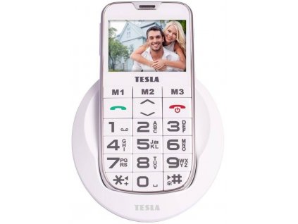Mobilný telefón TESLA SimplePhone A50 / Dual SIM / 2,4" / biely / ZÁNOVNÉ