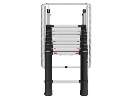 Teleskopické podkrovné rebríky Telesteps Loft Line Maxi 10 / max. zaťaženie 150 kg / hliník / čierna/strieborná / POŠKODENÝ OBAL