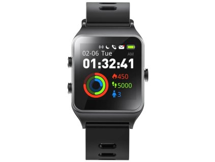 Fitness náramok Umax U-Band P1 PRO (UB521) / GPS / 1,3" / 250 mAh / Bluetooth 4.2 / čierny / ZÁNOVNÉ