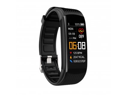 Fitness náramok Denver BFH-17 / Bluetooth 4.0 / 0,96" (2,4 cm) / čierny / POŠKODENÝ OBAL