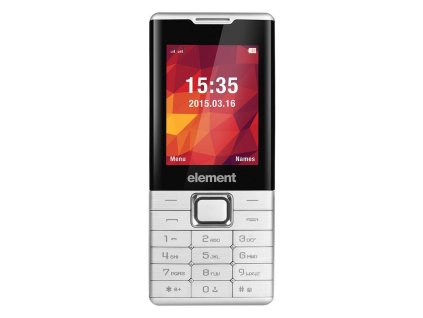 Mobilný telefón Sencor Element P020 / 2,4" / Dual SIM / Bluetooth / strieborný / ZÁNOVNÉ