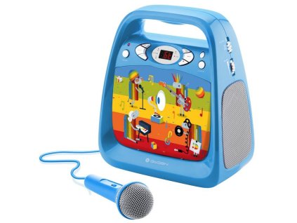 CD prehrávač GoGEN Déčko Karaoke B / 2,4 W / Bluetooth / modrý