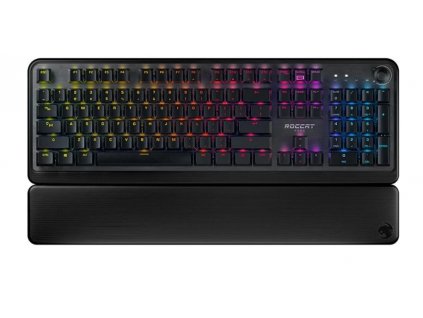 Herná klávesnica ROCCAT Pyro (R85618) / RGB podsvietenie / US / USB-A / čierna / ZÁNOVNÉ