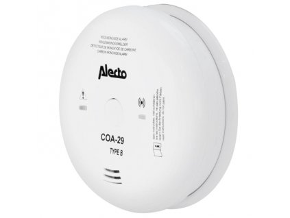 Detektor oxidu uhoľnatého Alecto COA-29-7 / Ø 10,7 cm / 85 dB / biely