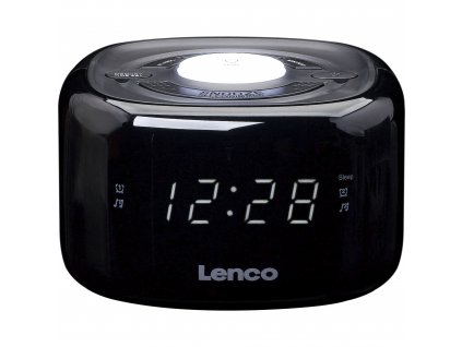 Rádiobudík Lenco CR-12BK / FM / 5 W / plast / čierna / ROZBALENÉ