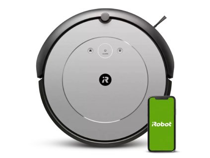 Robotický vysávač iRobot Roomba i1156 / doba prevádzky na jedno nabitie až 75 min. / strieborná / ZÁNOVNÉ