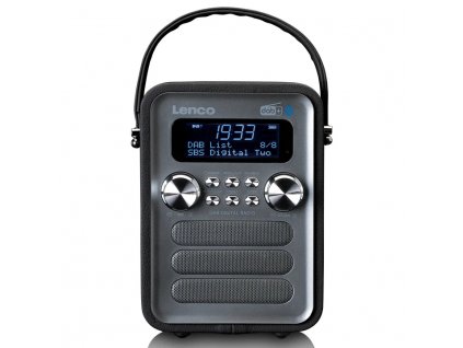 Lenco PDR-051BKSI prenosné rádio / LCD displej 2" (5,1 cm) / Bluetooth / DAB+/FM / 4 W / čierna / ZÁNOVNÉ