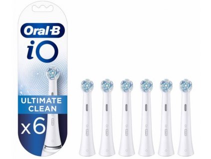 Náhradná zubná kefka Oral-B iO Ultimate Clean / 6 ks / biela / ROZBALENÉ