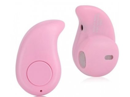 Bezdrôtové slúchadlá Smart Case / Bluetooth 4.1 / dosah 10 m / ružová / ROZBALENÉ