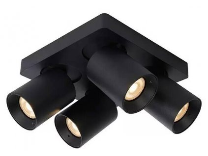 Stropné bodové LED svietidlo Lucide Nigel / 20 W / GU10/ čierne