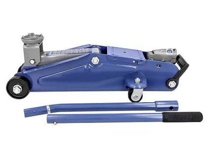 Hydraulický zdvihák Cartrend 7740014 / nosnosť 2000 kg / 13,5 - 34,2 cm / oceľ / modrá / ROZBALENÉ