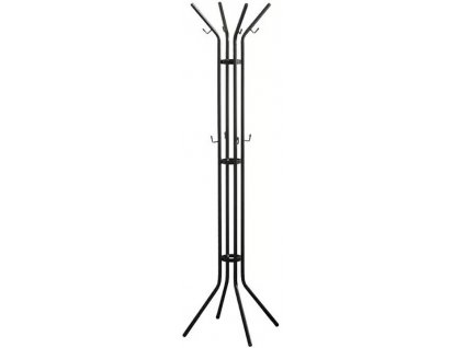 Vešiak na oblečenie Spinder Design Jessy / 8 háčikov / výška 170 cm / oceľ / čierna