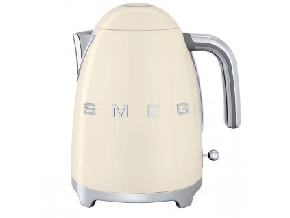 Čajník Smeg 50. rokov KLF03CREU / 2400 W / 1,7 l / lesklá krémová / POŠKODENÝ OBAL